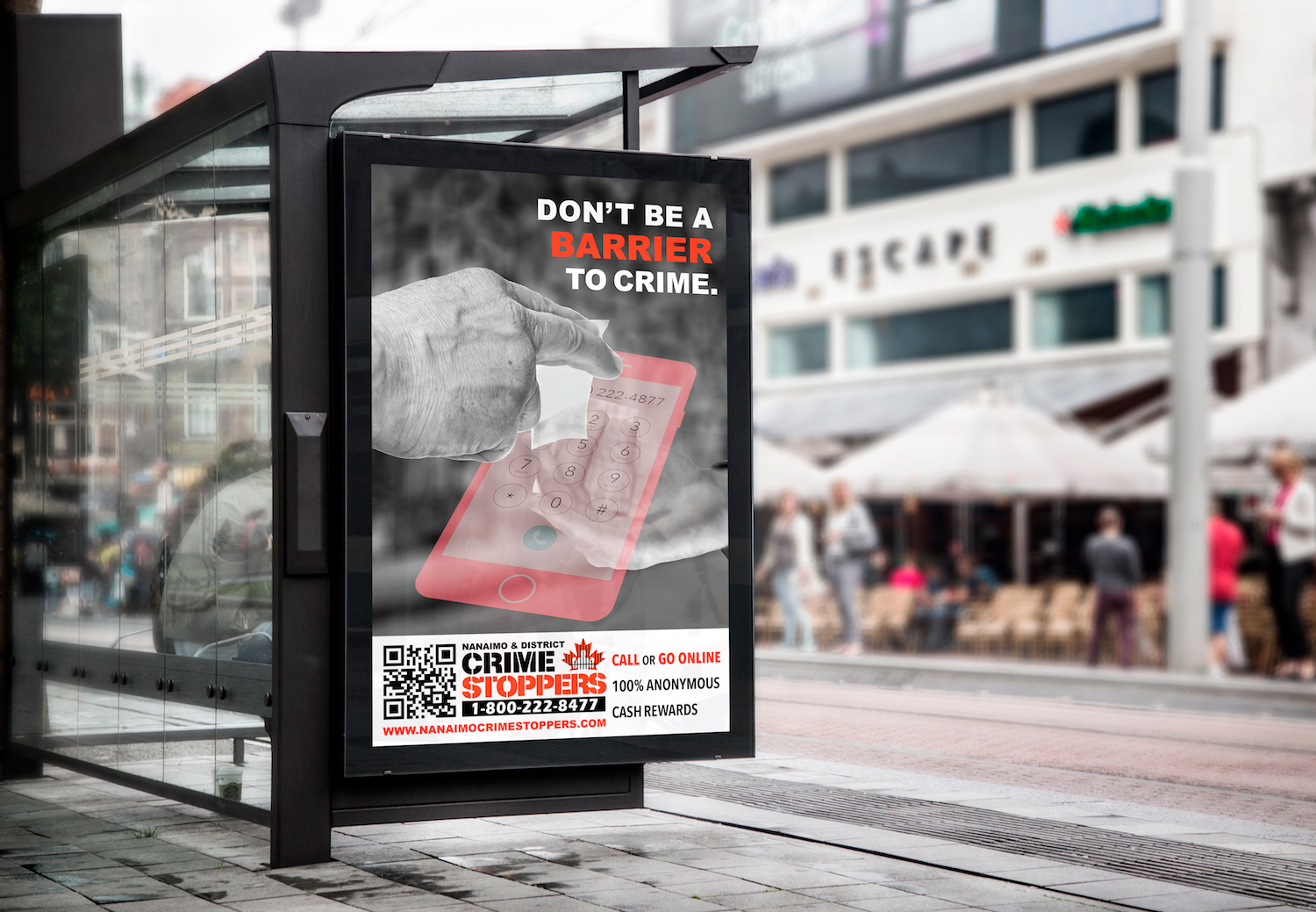 Mockup for Crime Stoppers Poster Three