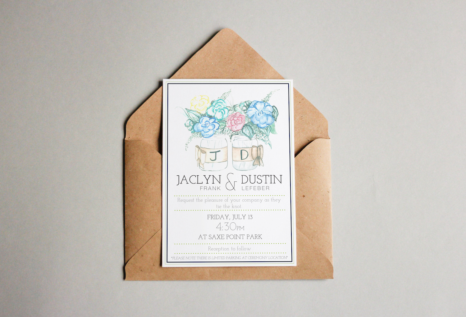 Mockup for Wedding invite