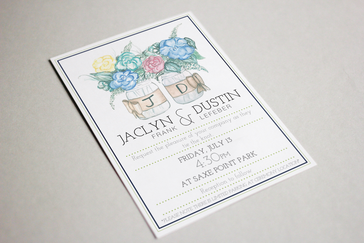 Secound Mockup of Wedding Invite